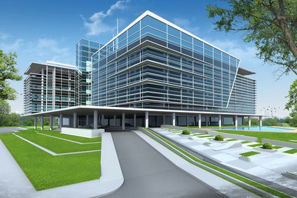 Modern office building served by our commercial locksmith in Rockville, MD